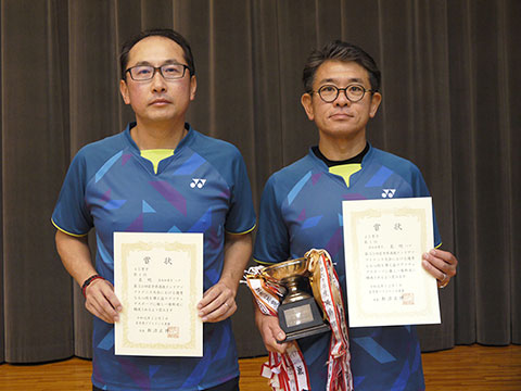 第53回岩手県選抜インドアソフトテニス大会 45男子優勝