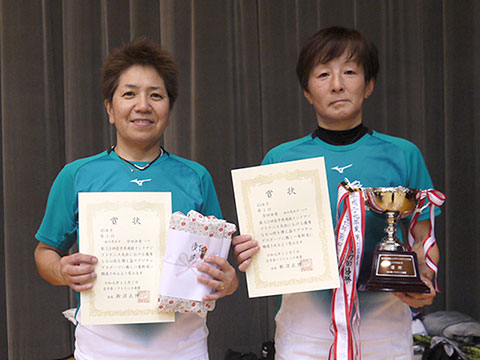 第53回岩手県選抜インドアソフトテニス大会 45女子優勝