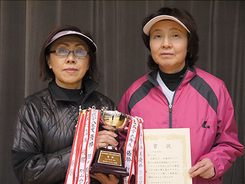 第53回岩手県選抜インドアソフトテニス大会 シニア60女子優勝
