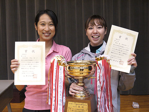 第53回岩手県選抜インドアソフトテニス大会 一般女子優勝