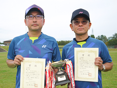 第75回岩手県秋季ソフトテニス大会 45男子優勝
