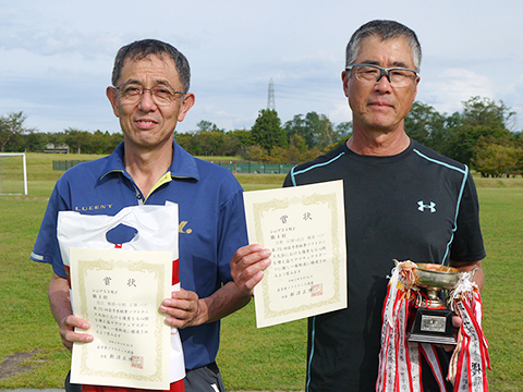第75回岩手県秋季ソフトテニス大会 シニア55男子優勝