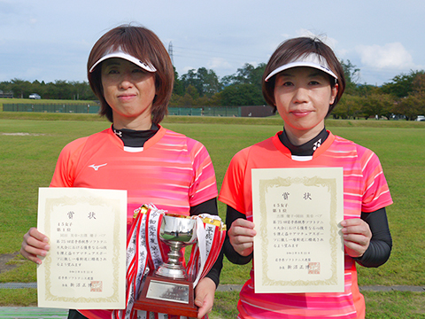 第75回岩手県秋季ソフトテニス大会 45女子優勝