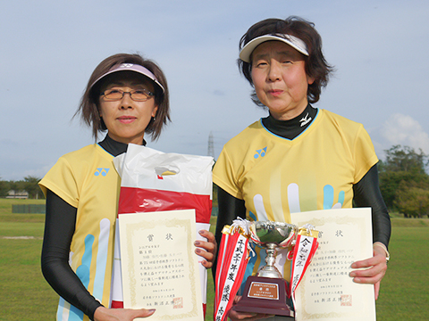 第75回岩手県秋季ソフトテニス大会 シニア60女子優勝