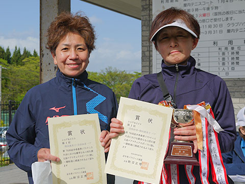 第76回岩手県春季ソフトテニス大会 55女子優勝